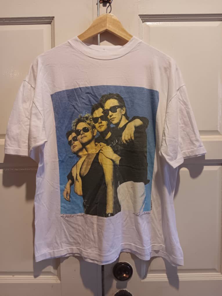 Band Tees × Vintage VINTAGE DEPECHE MODE 1990 PROMO TOUR NEW WAVE PUNK T-SHIRT Size US L / EU 52-54 / 3 - 1 Thumbnail