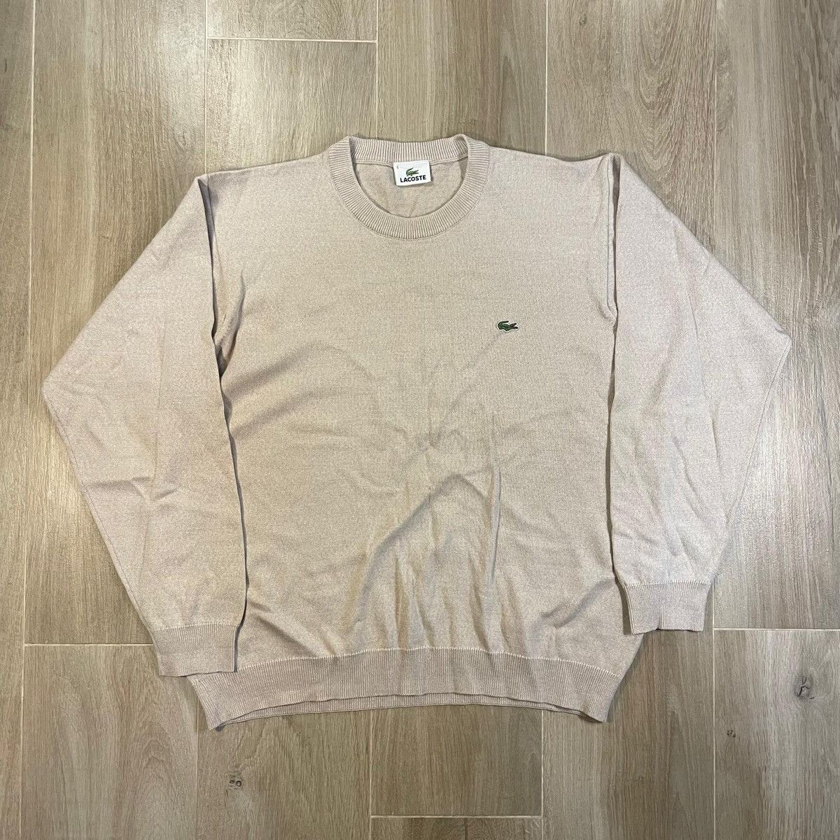 Lacoste Beige Lacoste vintage sweater jumper retro casual old money Size US M / EU 48-50 / 2 - 1 Thumbnail