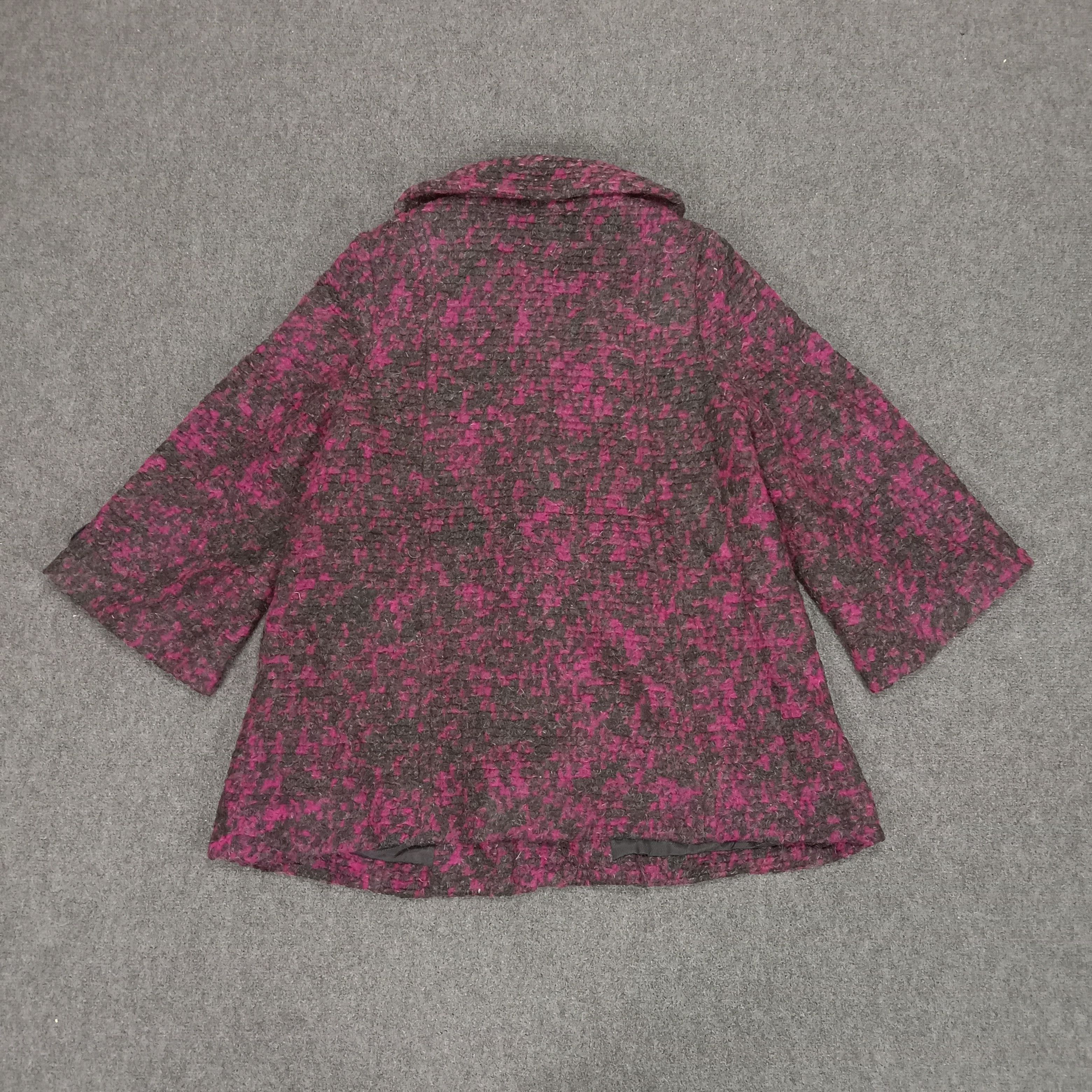 Michel Klein × Vintage Michel Klein Italian Designer Wool Coat Jacket Size US S / EU 44-46 / 1 - 5 Thumbnail