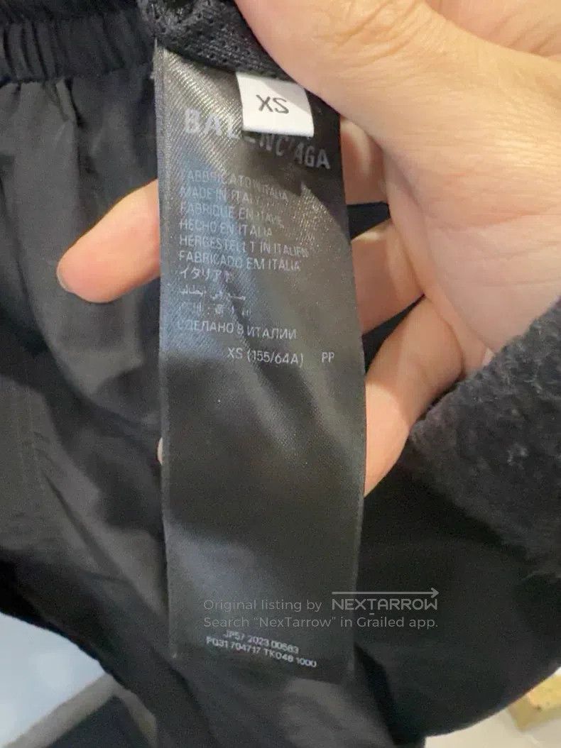 Balenciaga Balenciaga size XS Black and White Nylon 3B Sporty Embroid Size US 27 - 5 Thumbnail