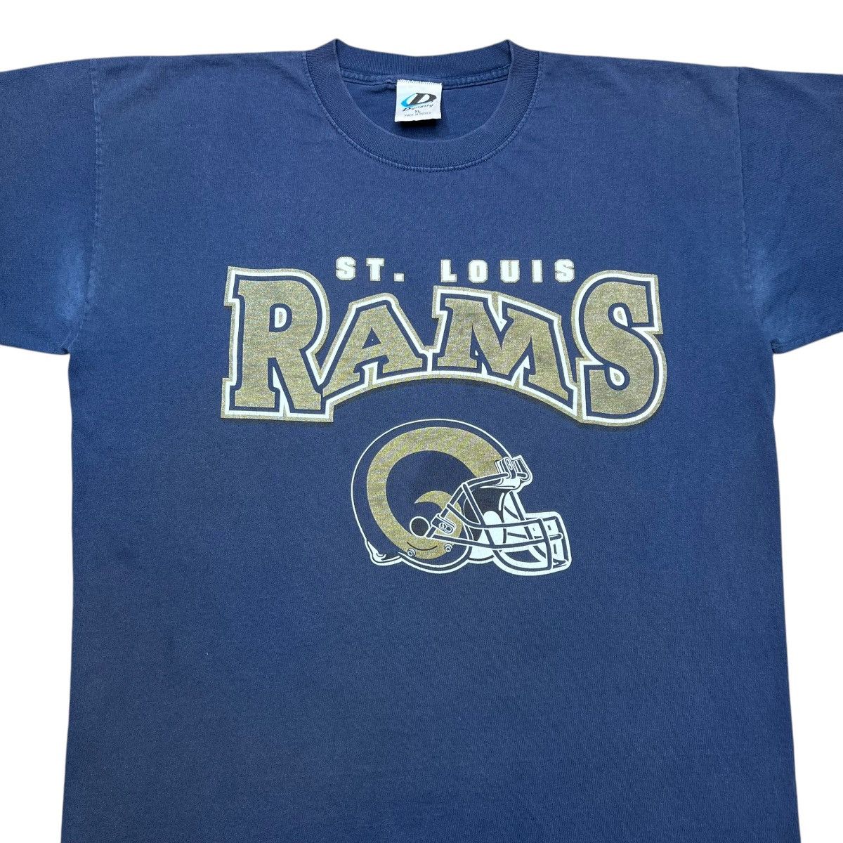 NFL × Vintage Vintage 1990s NFL St. Louis Rams Spell Out 3D Graphic Tee Size US XL / EU 56 / 4 - 4 Thumbnail