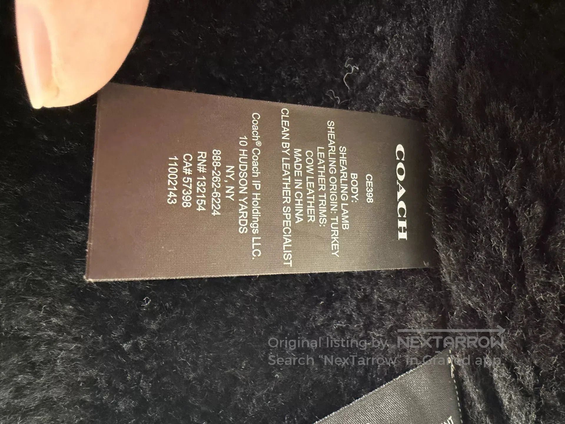 Coach COACH Black Shearling Pilot Jacket. Size S / US 4 / IT 40 - 4 Thumbnail