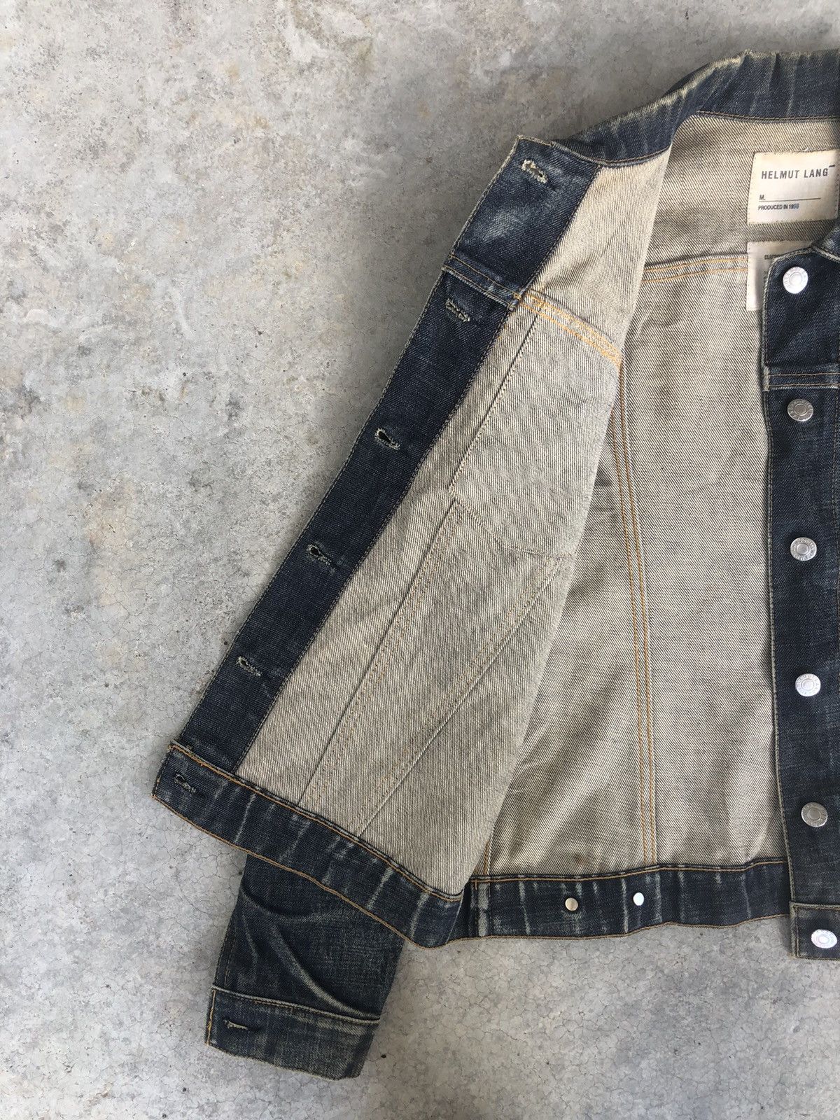 Helmut Lang Helmut Lang Denim Jacket Classic Raw Denim Size US XS / EU 42 / 0 - 14 Thumbnail