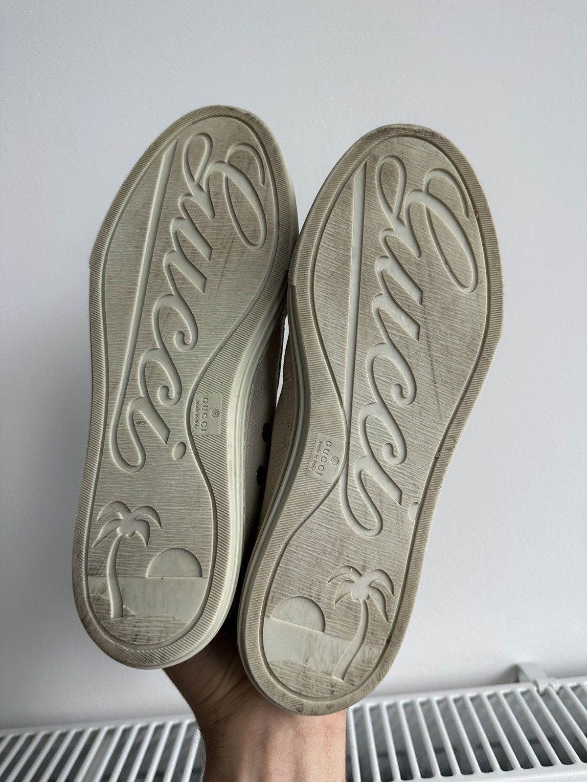 Gucci GUCCI high top GG logo print monogram canvas sneakers Size US 7.5 / IT 37.5 - 10 Thumbnail