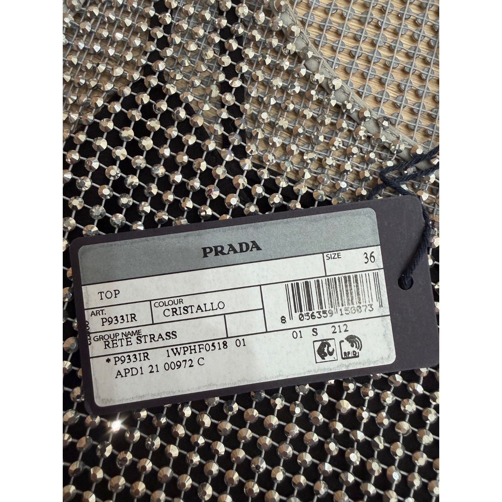 Prada Prada Rhinestone Crystal Strass Logo Vest Top Shirt 36 Size XS / US 0-2 / IT 36-38 - 11 Thumbnail
