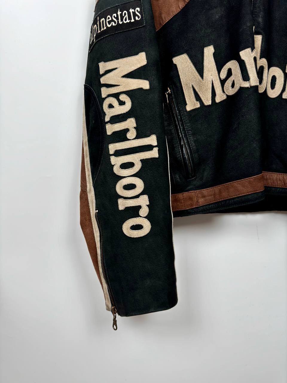 Marlboro × Vintage Vintage Marlboro Racing Leather Jacket Size US XL / EU 56 / 4 - 5 Thumbnail