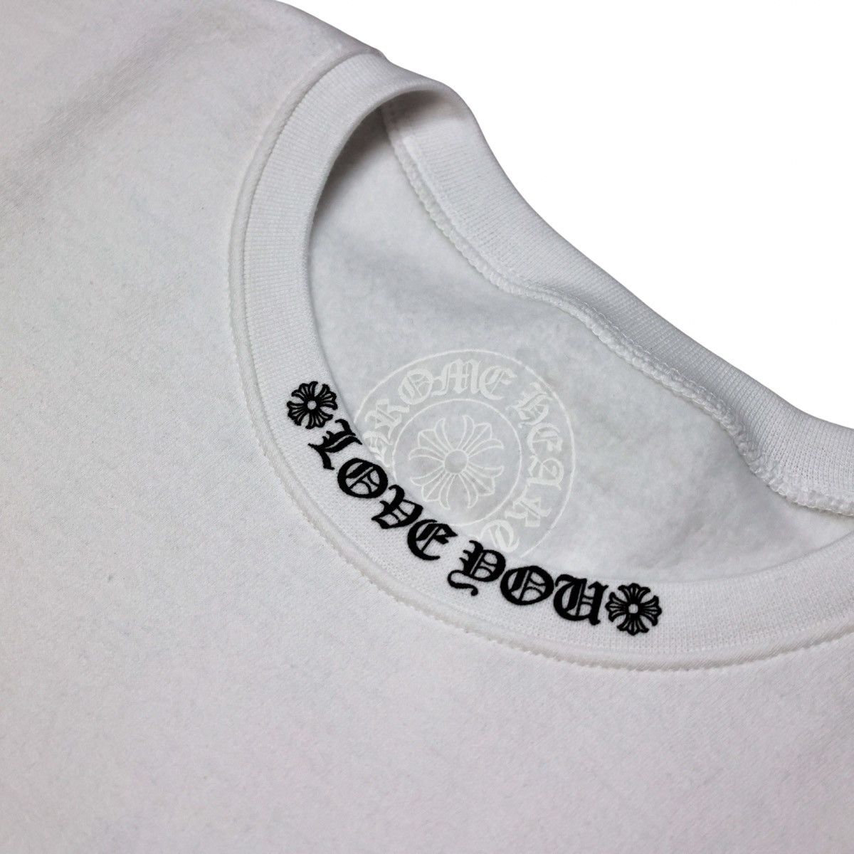 Chrome Hearts Love You Floral Heart Crewneck Sweatshirt