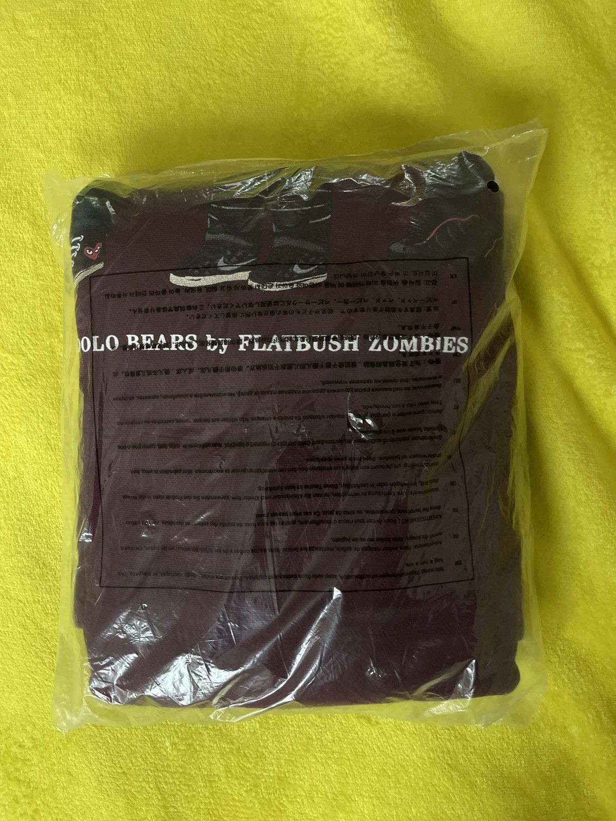 Flatbush Zombies Flatbush Zombies Dolo Bear Crewneck Burgundy Size US L / EU 52-54 / 3 - 3 Thumbnail