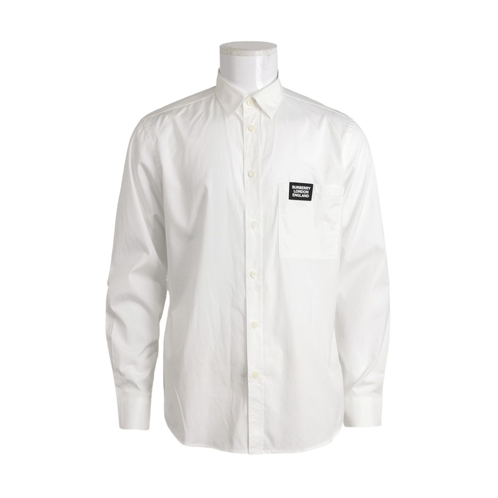 Burberry Burberry Logo Patch Button Up Shirt Size L Size US L / EU 52-54 / 3 - 1 Thumbnail