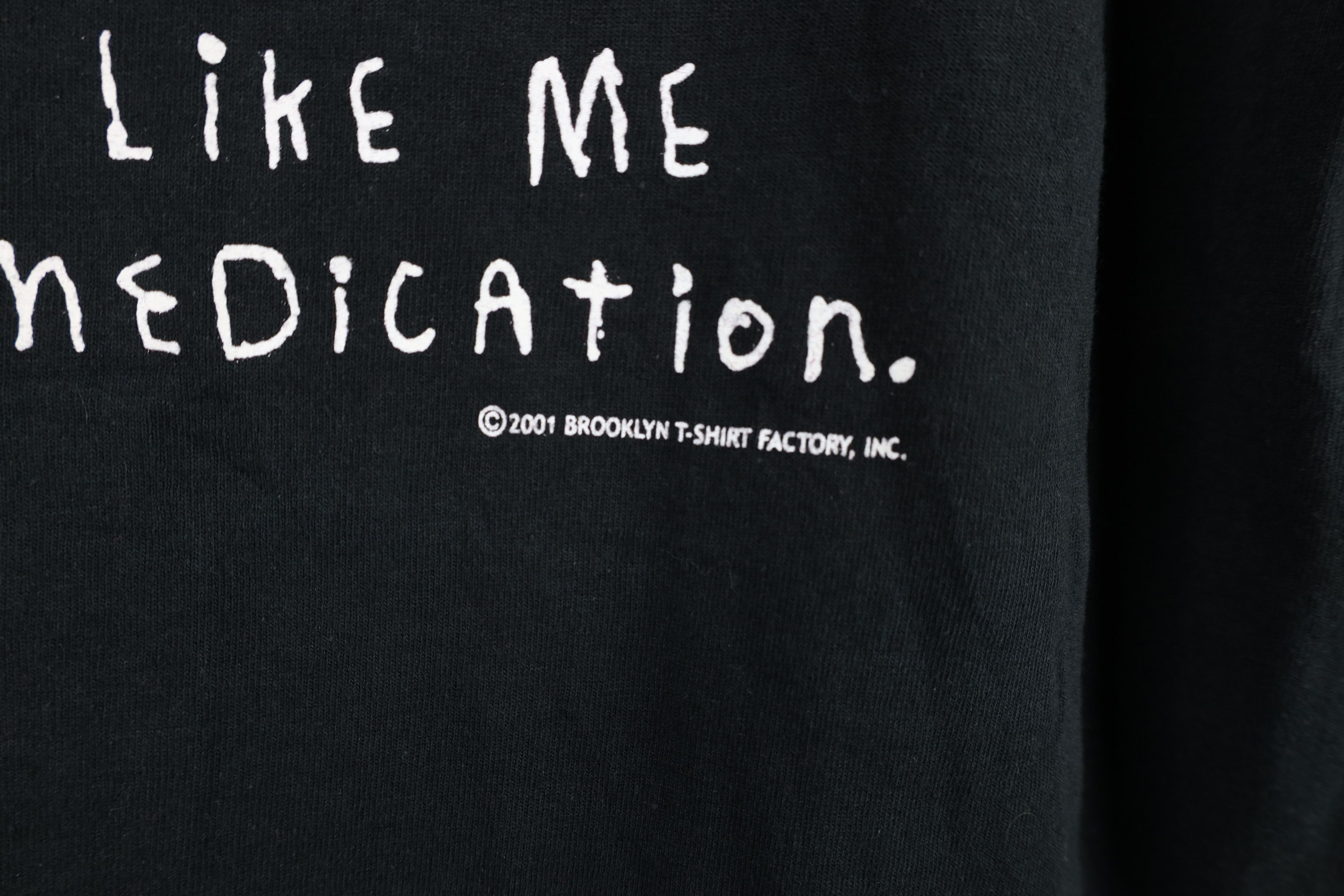 Vintage Vintage Y2K 2001 the Reason People Need Medication T-Shirt Size US S / EU 44-46 / 1 - 5 Thumbnail