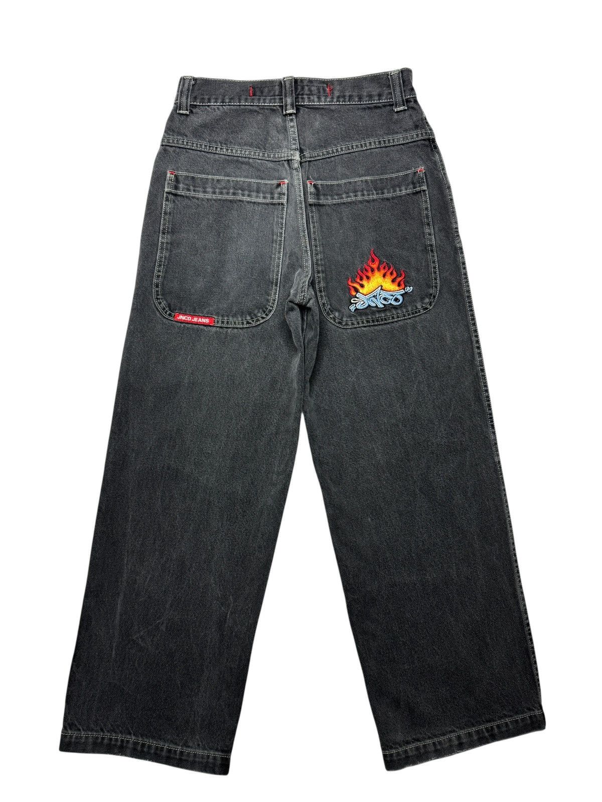 JNCO Vintage Y2K Jnco Flame Jeans Size US 28 / EU 44 - 2 Thumbnail