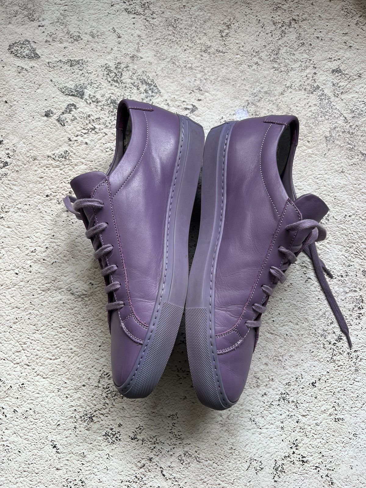 Common Projects Common Projects Low Top Sneakers Leather Violet Size US 11 / IT 41 - 6 Thumbnail
