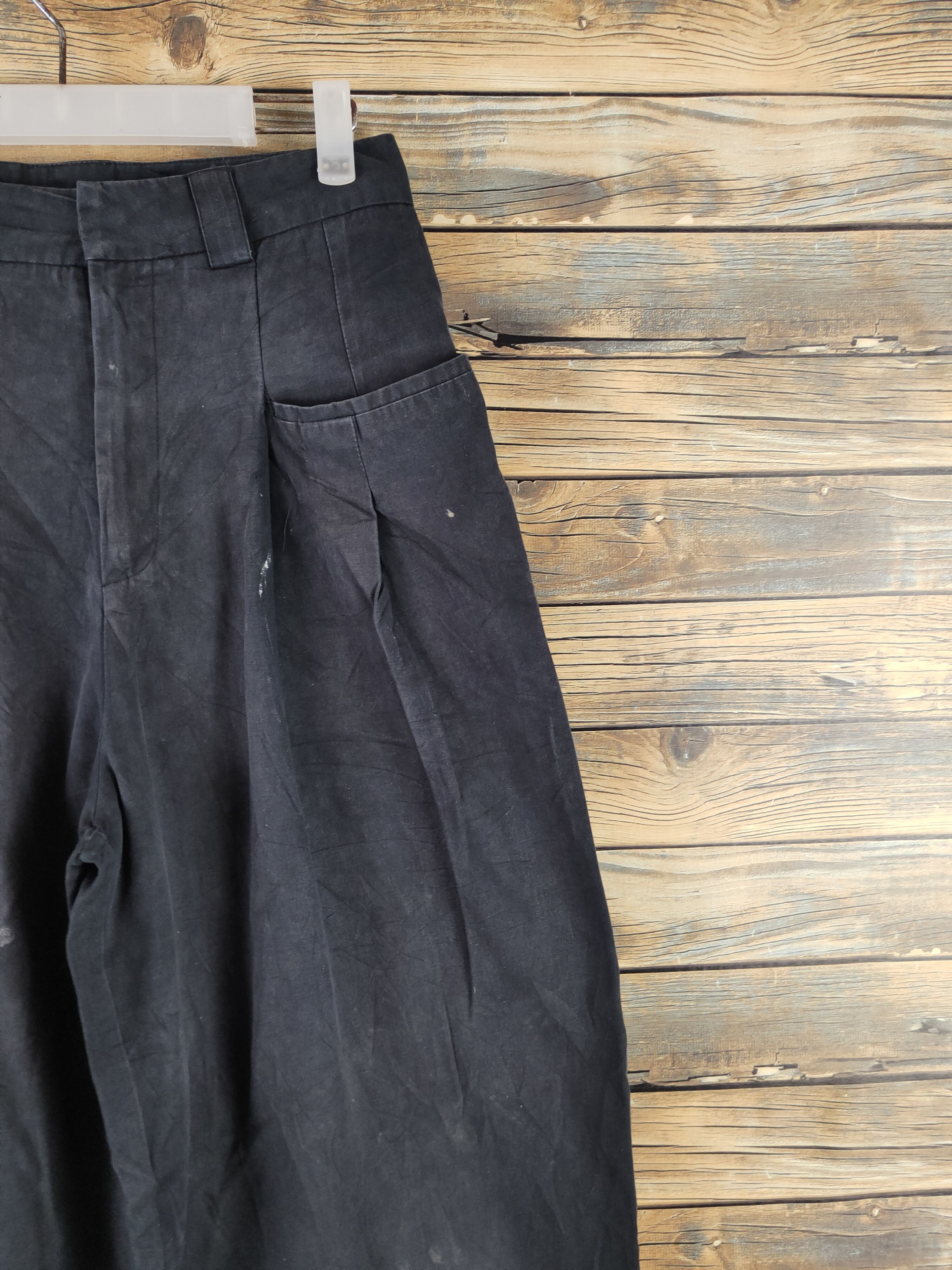 Japanese Brand Chuclla Black Multipocket Palazzo Pants #W2227 Size 26" / US 2 / IT 38 - 5 Thumbnail