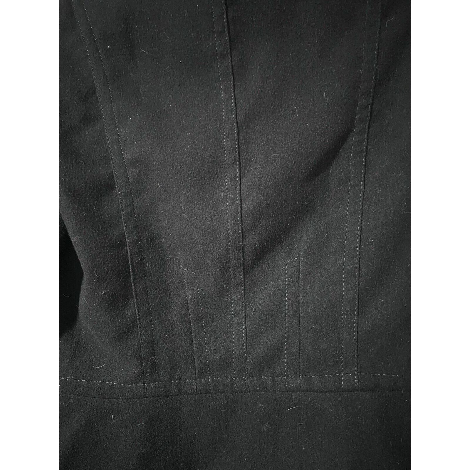 Express Express black suede moto jacket winter snow coat full zip Size S / US 4 / IT 40 - 16 Thumbnail