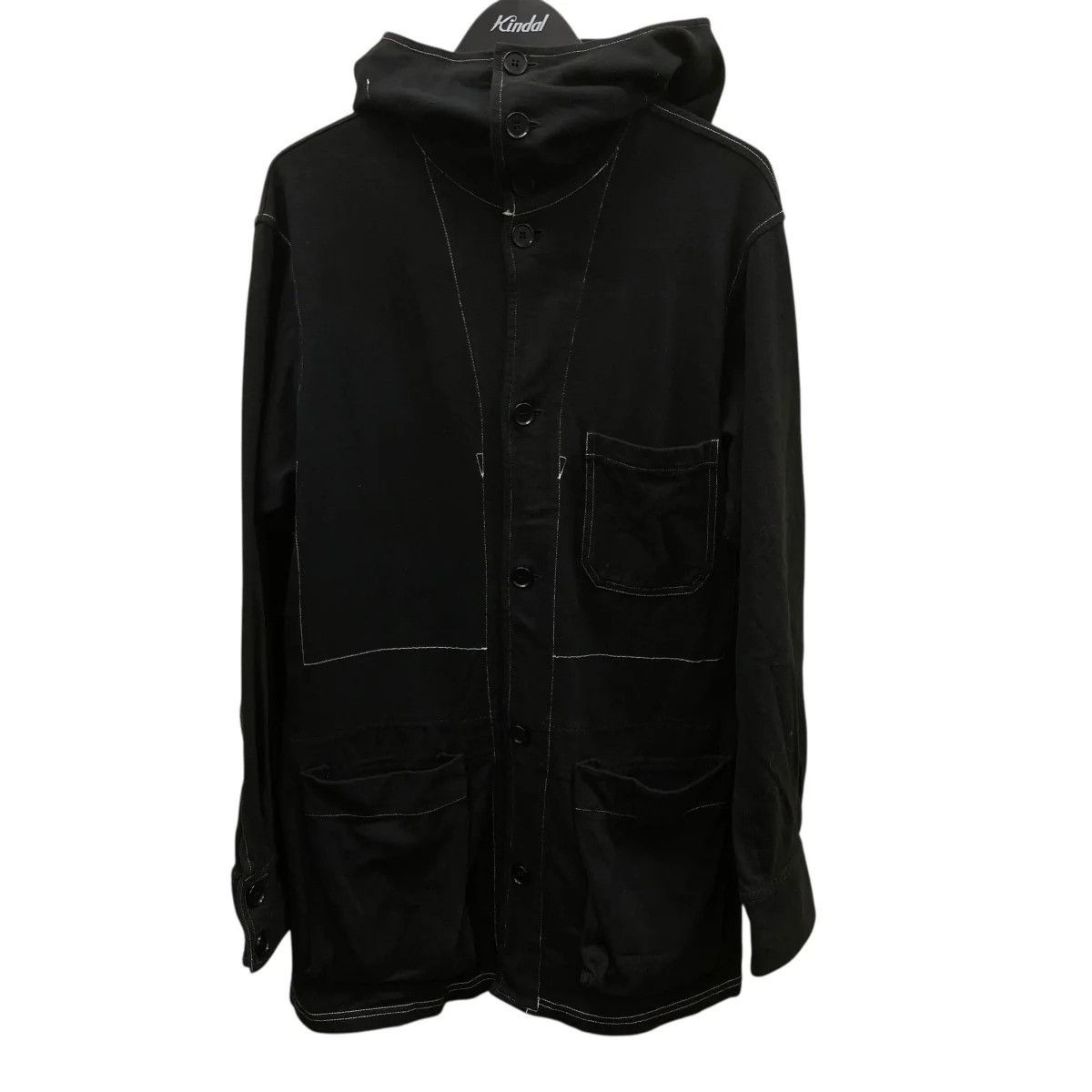 Yohji Yamamoto SS02 Contrast Stitch Hoodie Size US M / EU 48-50 / 2 - 1 Thumbnail