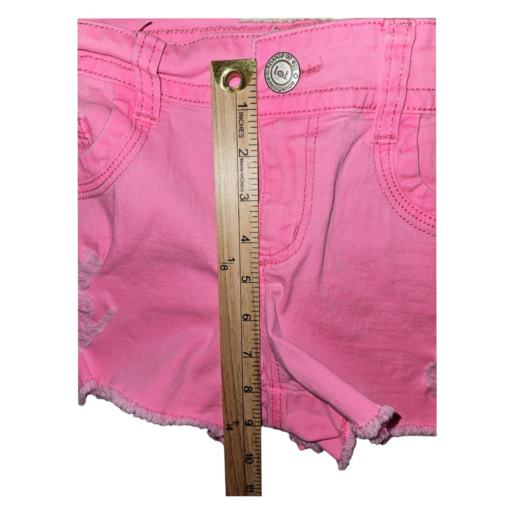 Vintage VINTAGE LEI Ashley Shorts Juniors 11 Pink Embroidered Logo Casual Denim 5-Pocket Size 32" / US 10 / IT 46 - 4 Thumbnail