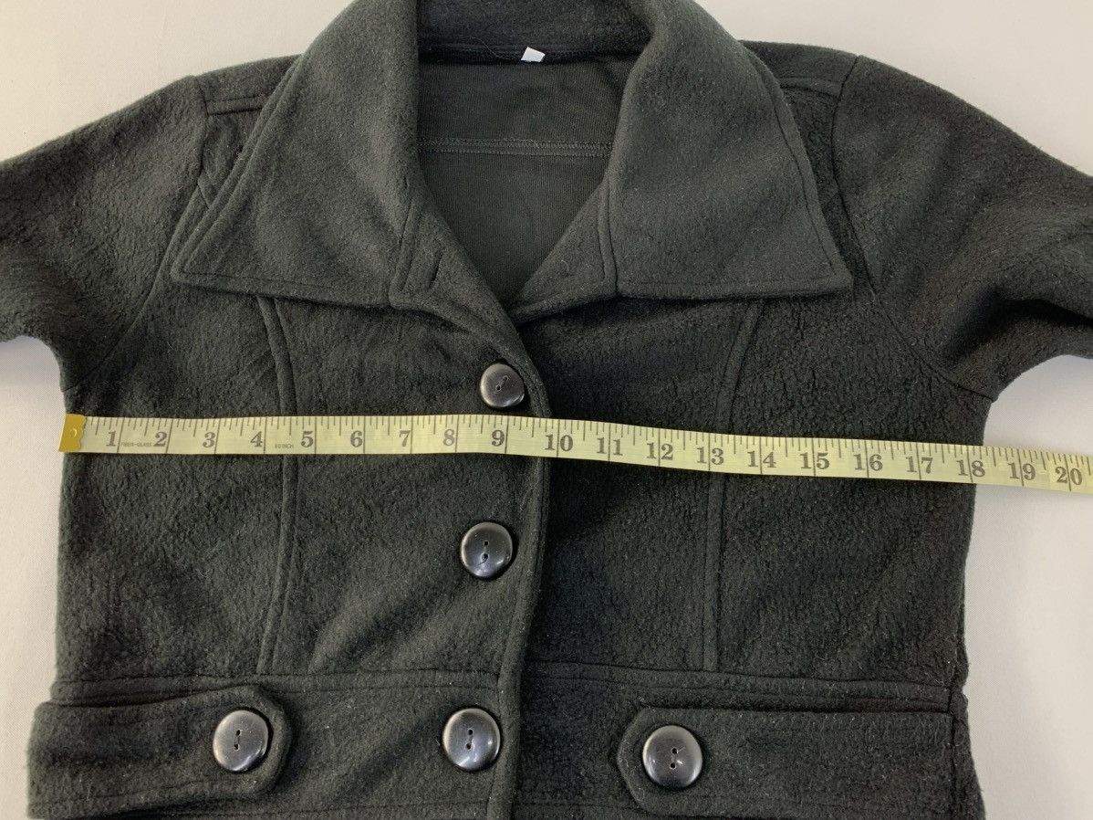 Designer × Vintage 90s Japanese Brand Peacoat Full Button Fleece Jacket Size S / US 4 / IT 40 - 7 Thumbnail