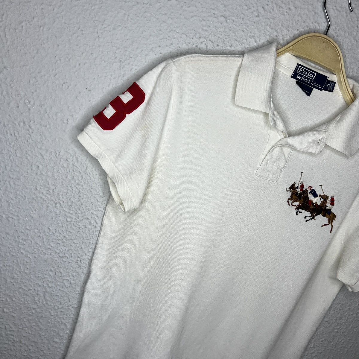 Polo Ralph Lauren × Ralph Lauren × Vintage Polo Ralph Lauren 3 Chief Keef Style Polo Shirt Double Pony Size US M / EU 48-50 / 2 - 3 Thumbnail