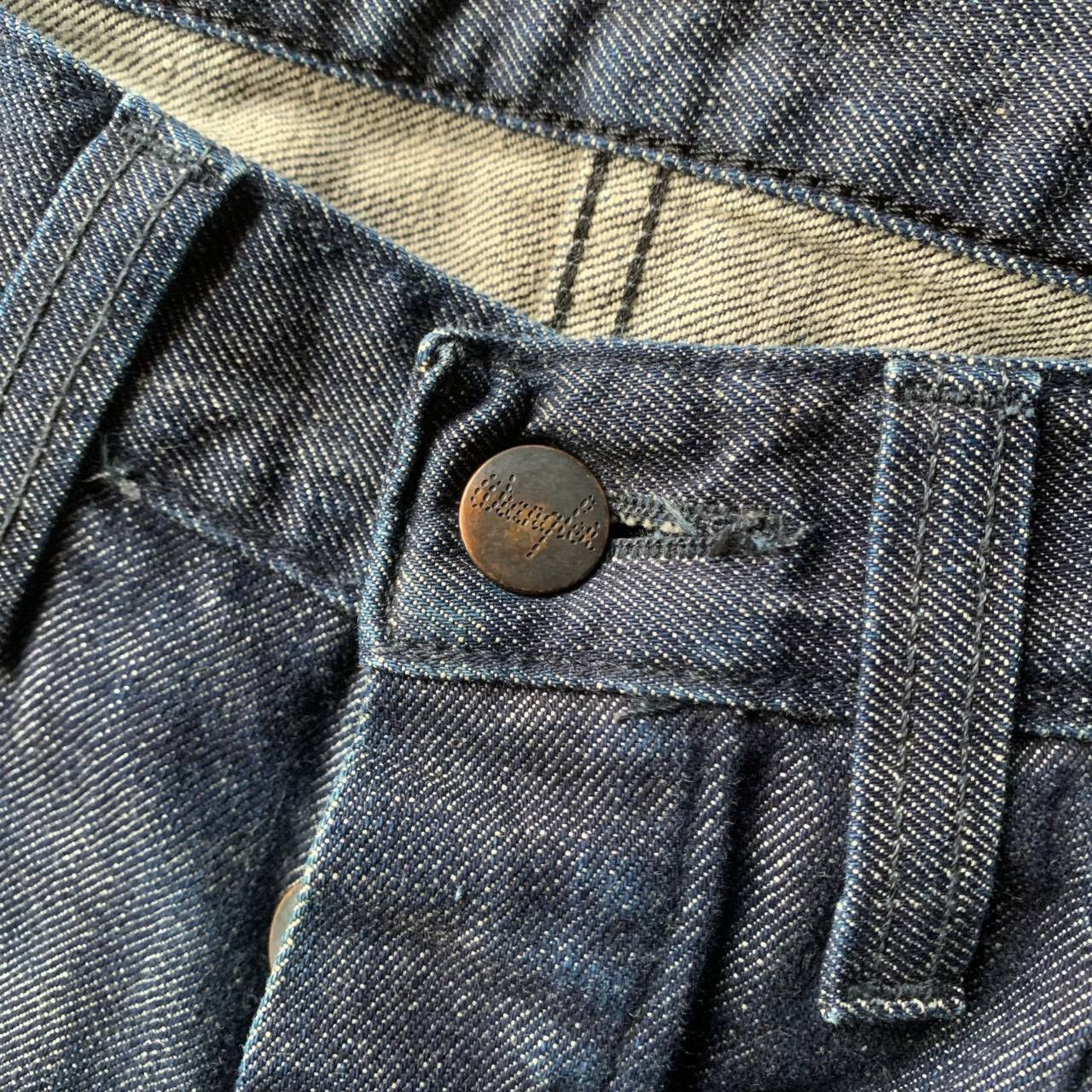 N.Hoolywood N.Hoolywood X Wrangler Blue Bell’s Dark Blue Denim Pants Size US 31 - 8 Thumbnail