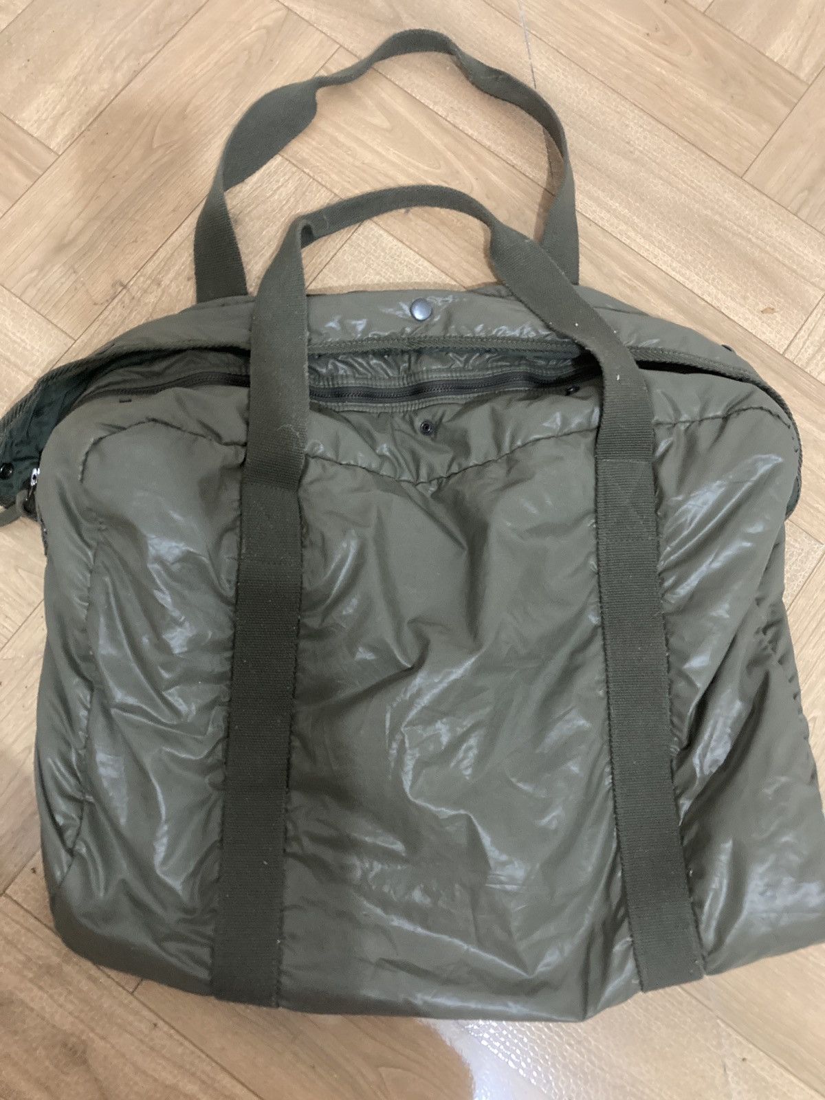 izzue Izzue olive green nylon tote bag XL Size 46 - 1 Thumbnail