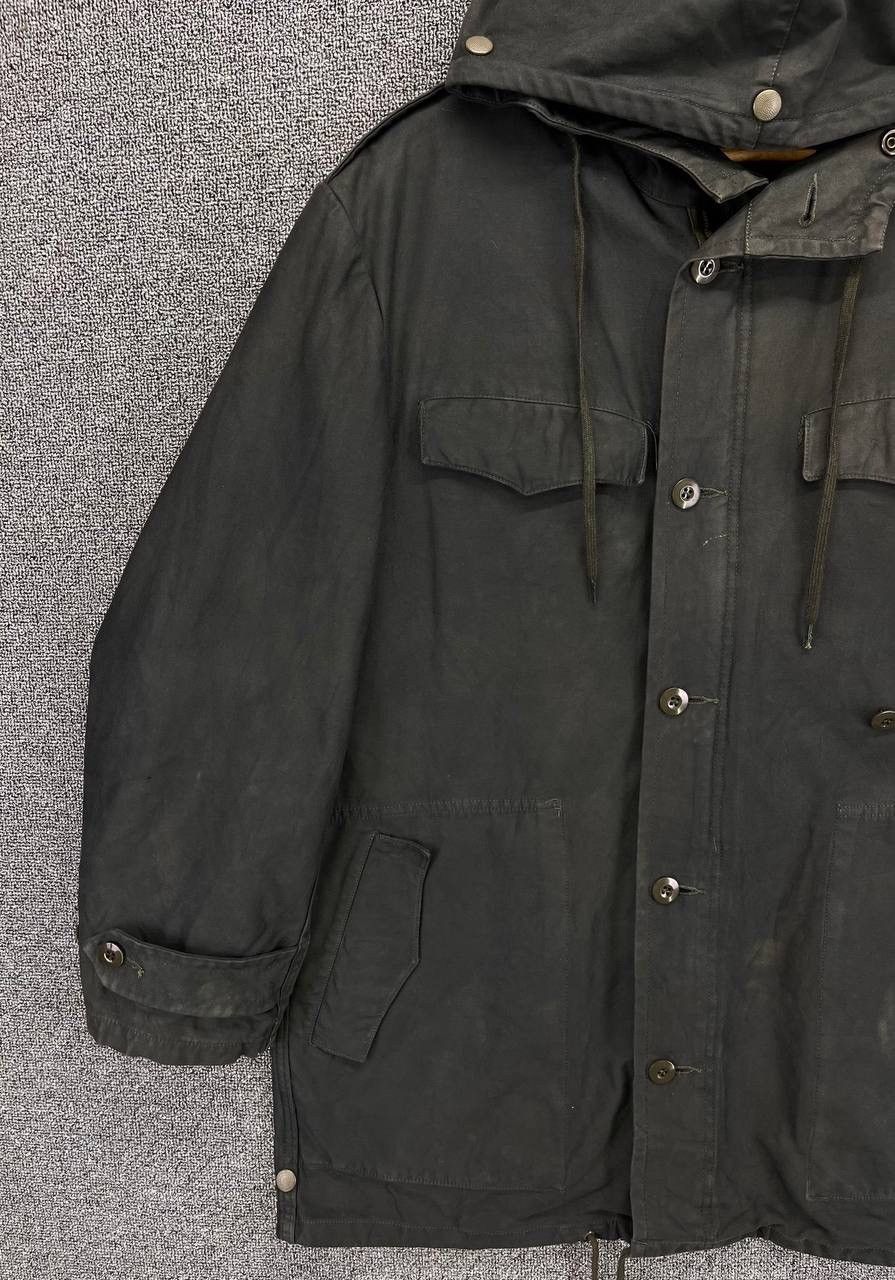 Vintage Vintage 90s Humme GMBH Military Army Hooded Jacket Size US L / EU 52-54 / 3 - 4 Thumbnail