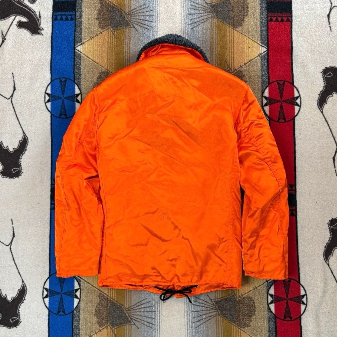 Dr. Martens VINTAGE 90s Dr. Martens Air Wair Flight Jacket Small Orange Lined Military Jacket Men 90s Style Size US S / EU 44-46 / 1 - 2 Thumbnail