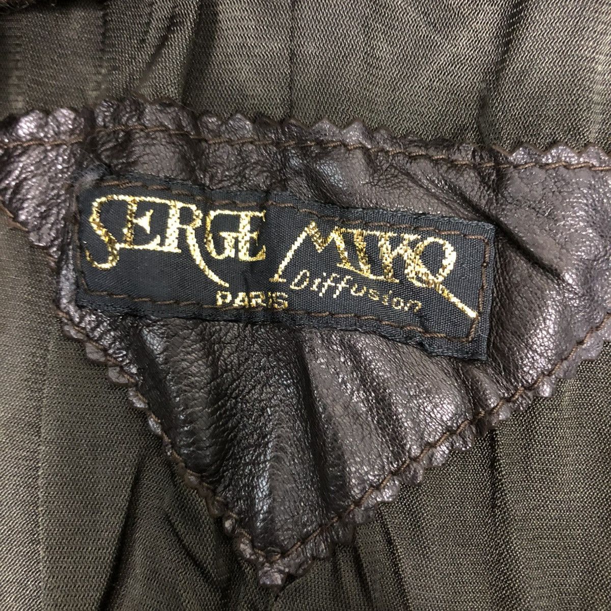 Vintage 🔥CROPPED BONDAGE BIKER LEATHER JACKET SERGE MIKO PARIS Size US M / EU 48-50 / 2 - 25 Thumbnail