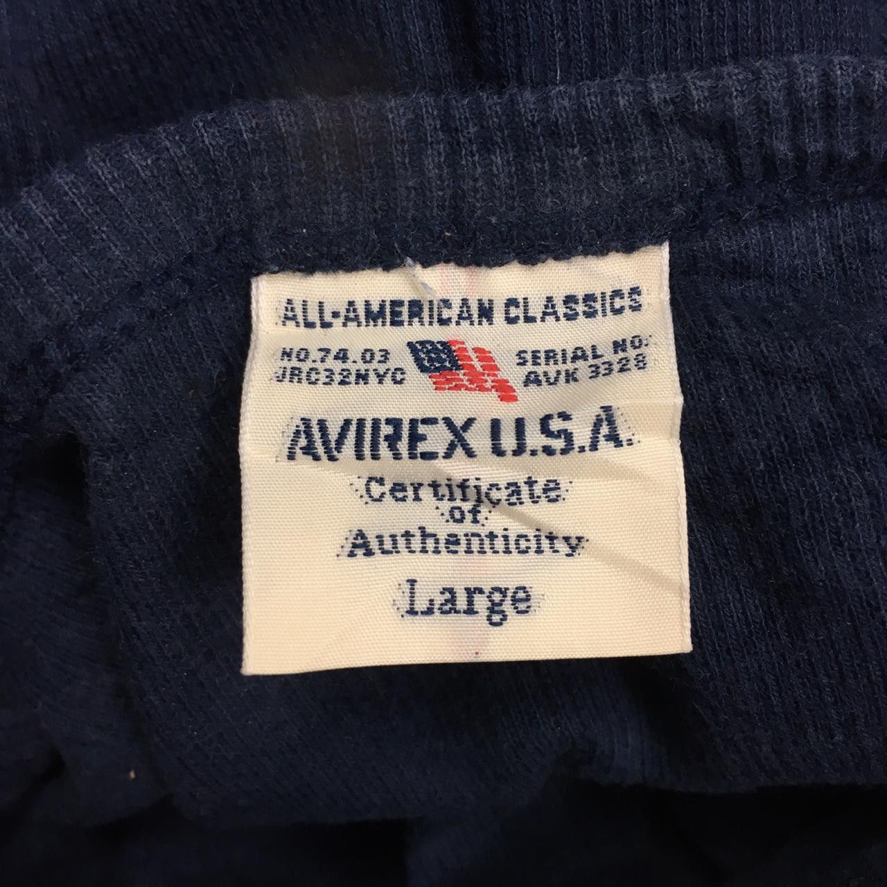Avirex Vtg AVIREX U.S.A. Long Sleeve T-Shirt All American Size L / US 10 / IT 46 - 4 Thumbnail