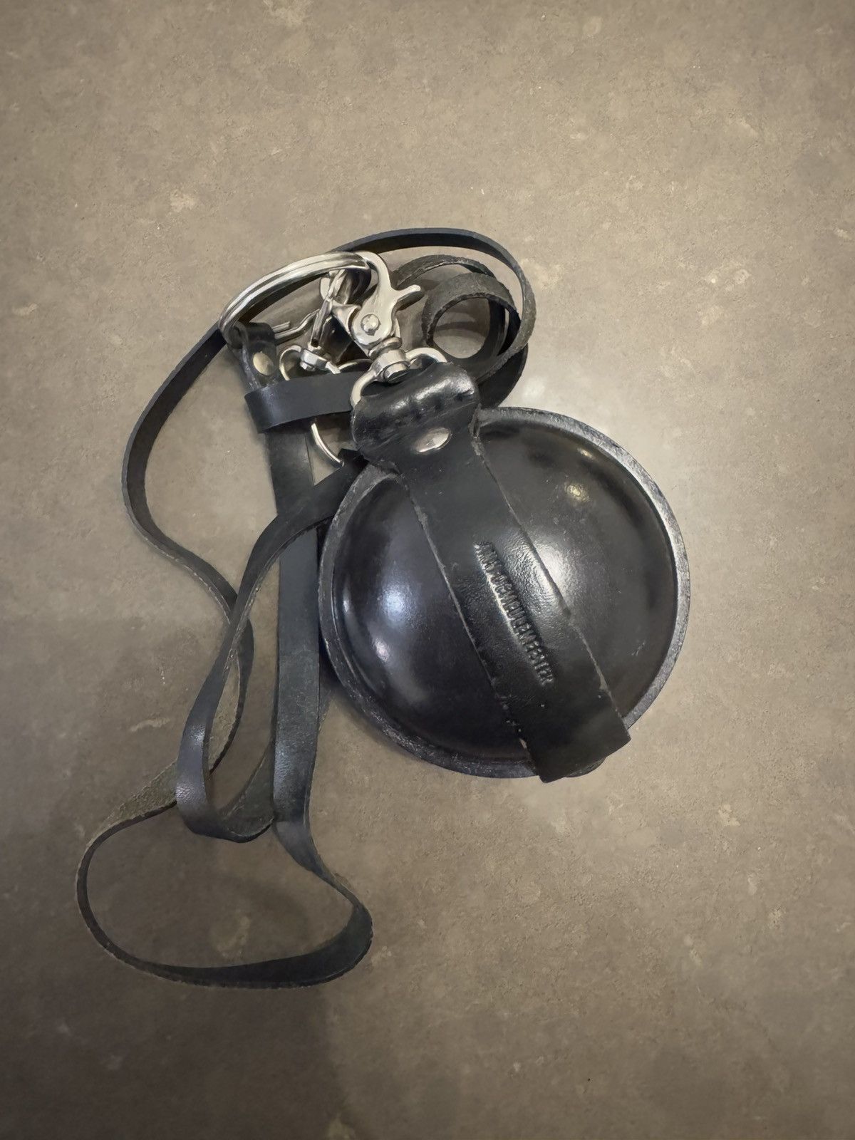Ann Demeulemeester Ann Demeulemeester black leather coin pouch on 