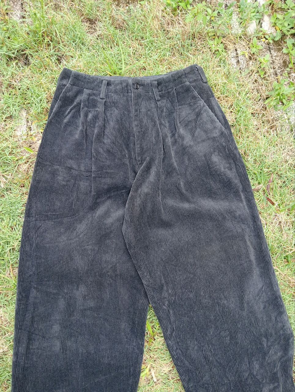 Yohji Yamamoto VINTAGE Y's FOR MEN CORDUROY BAGGY PANTS Size US 30 / EU 46 - 4 Thumbnail