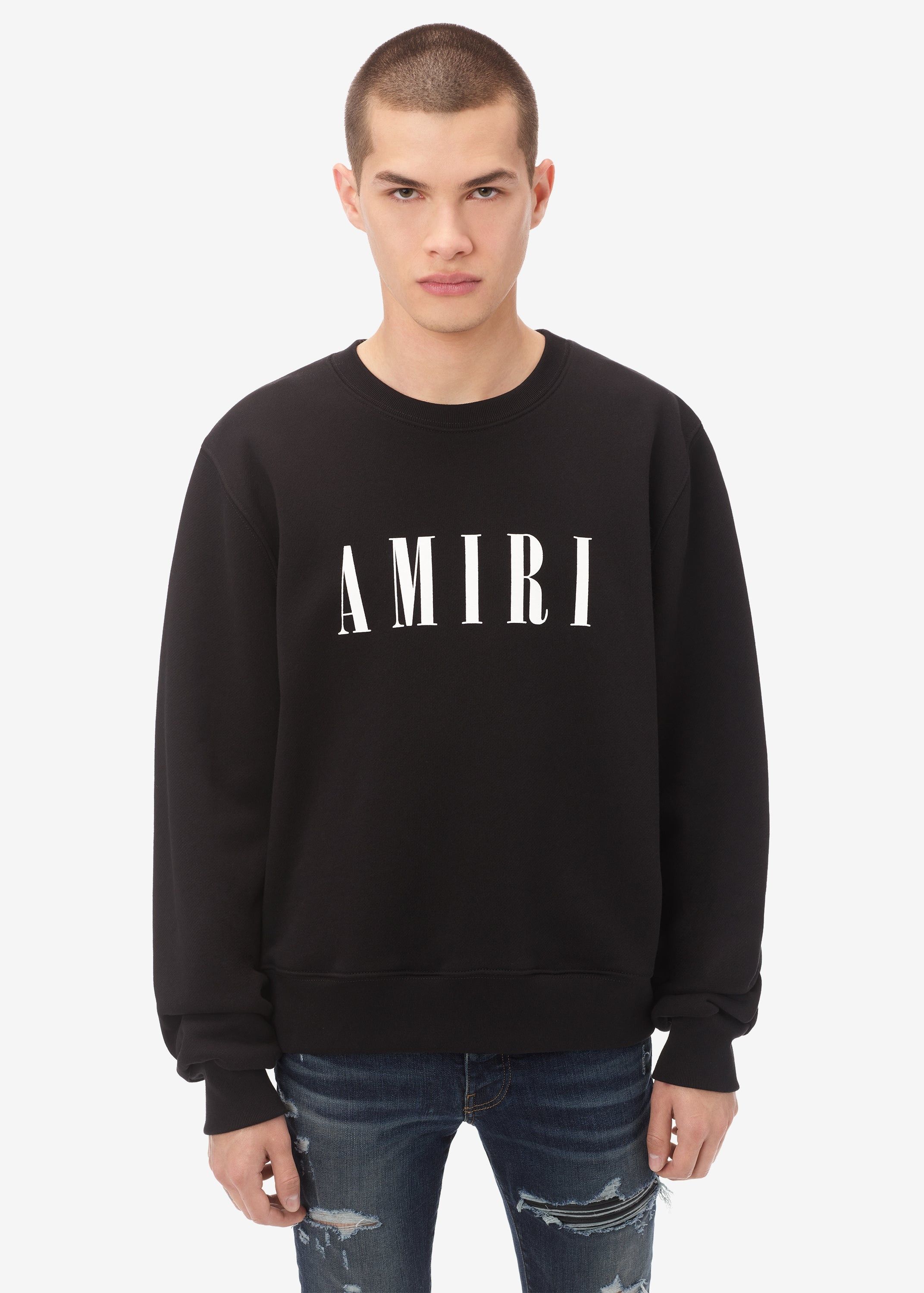 Amiri o1w1db11224 Core Logo Sweatshirt in Black Size US XL / EU 56 / 4 - 2 Thumbnail