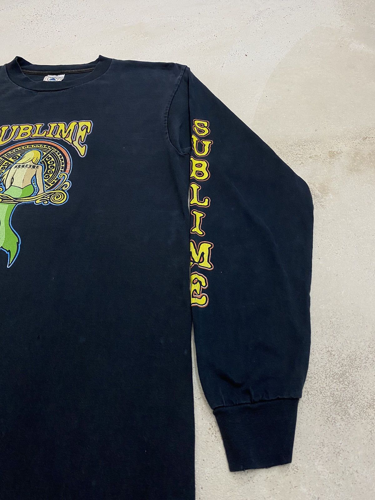 Band Tees Vintage Delta 00s Sublime Band Mermaid Design Long Sleeve Size US S / EU 44-46 / 1 - 4 Thumbnail