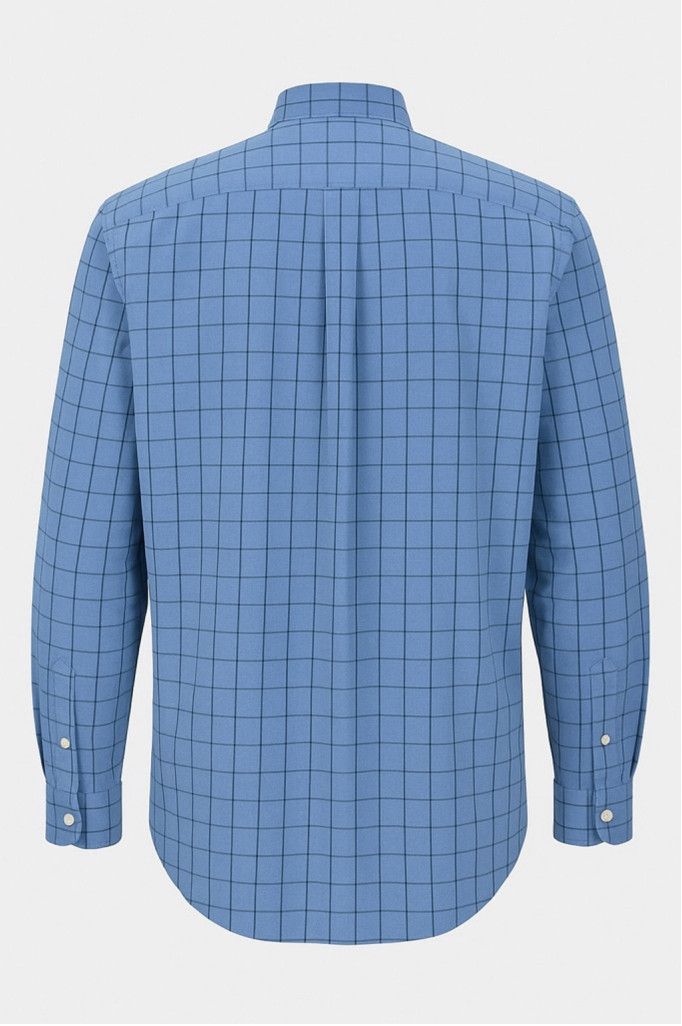 Chaps Chaps Easy Care Twill Shirt XL Blue Plaid Button-Up Size US XL / EU 56 / 4 - 3 Thumbnail