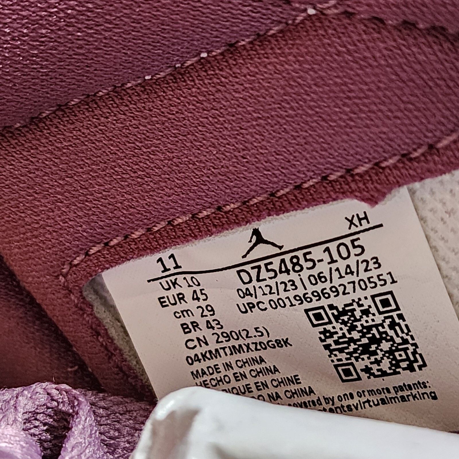 Jordan Brand Air Jordan 1 Retro OG High Mauve Brand New Sz 11 Size US 11 / EU 44 - 8 Thumbnail