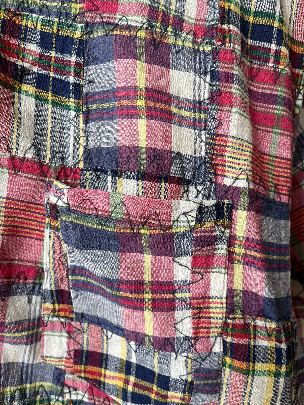 If Six Was Nine × Japanese Brand × Le Grande Bleu (L.G.B.) Rare 💥 Royal Flash Patch Work Shirt Size US S / EU 44-46 / 1 - 6 Thumbnail