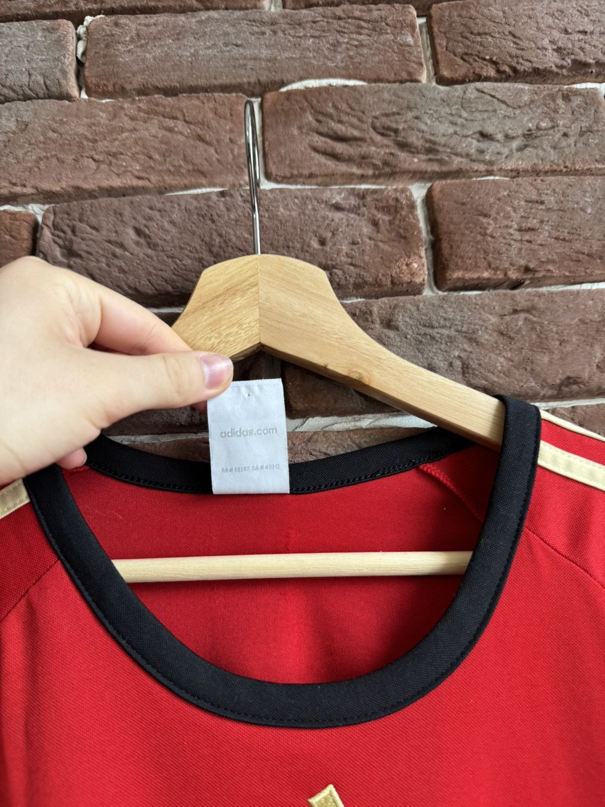 Vintage Rare Vintage 00s Germany Red 2008 Jersey Adidas Soccer Size US M / EU 48-50 / 2 - 7 Thumbnail