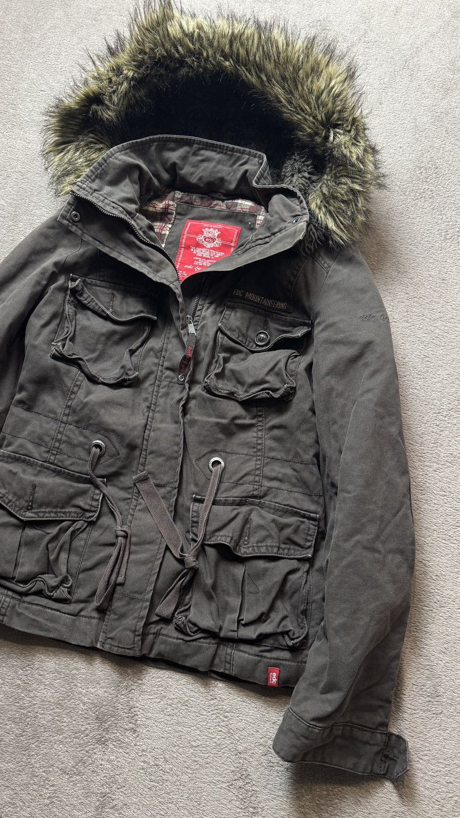 Japanese Brand Y2K Faux Fur Hood Jacket If Six Was Nine goa cdg LGB style Size US XS / EU 42 / 0 - 4 Thumbnail