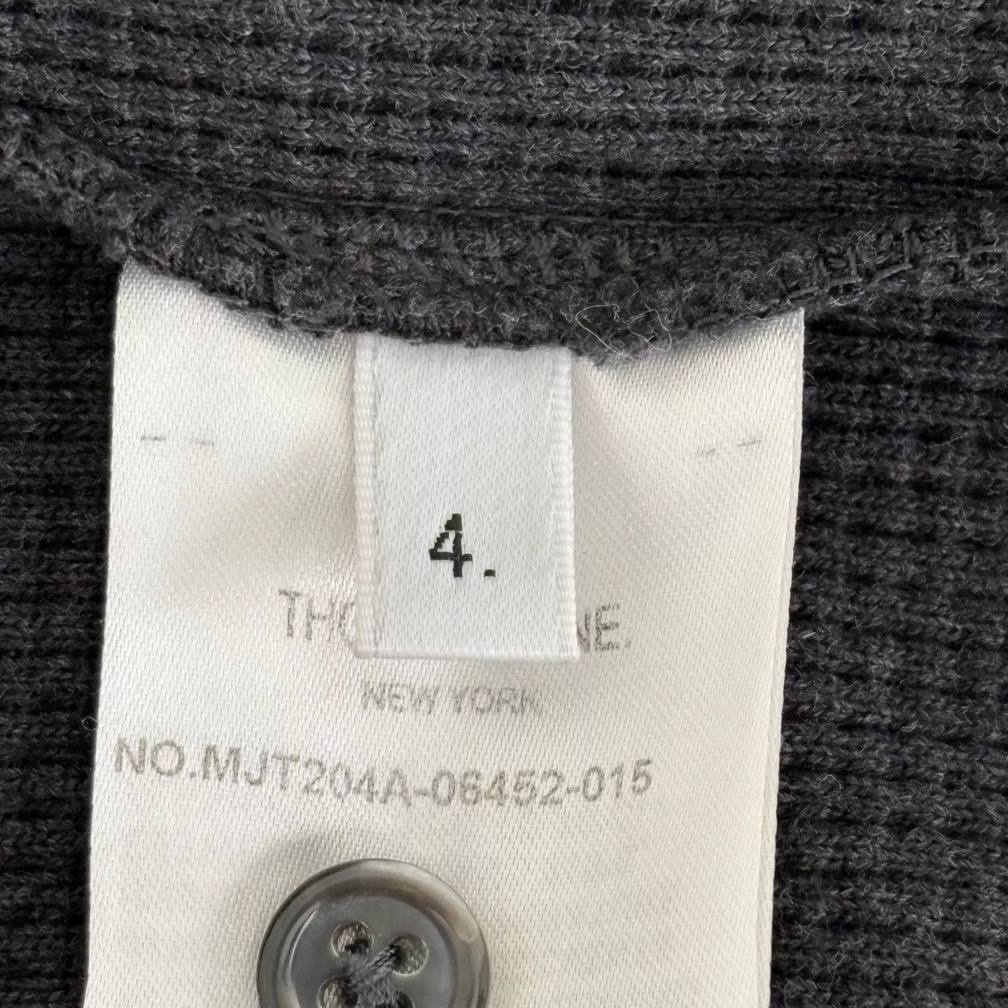 Thom Browne Thom Browne Black & Gray Waffle Zip Hoodie Size US XL / EU 56 / 4 - 5 Thumbnail