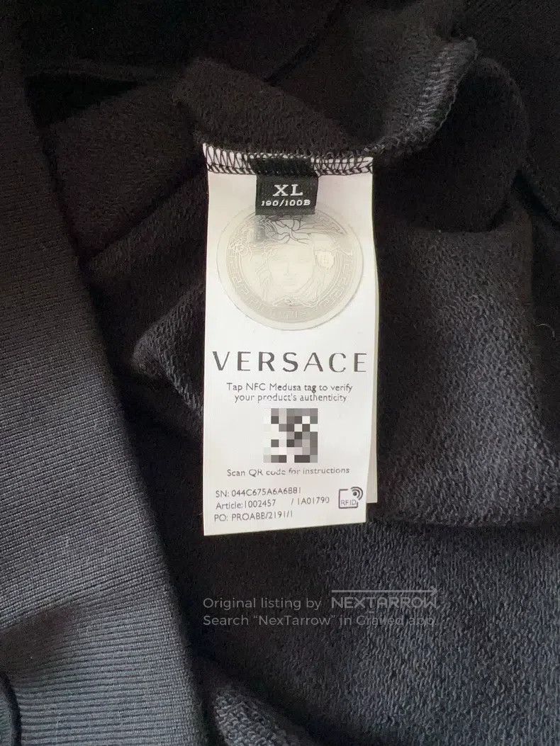 Versace Versace Zippered hooded sweatshirt with three-dimensional Size US XL / EU 56 / 4 - 7 Thumbnail