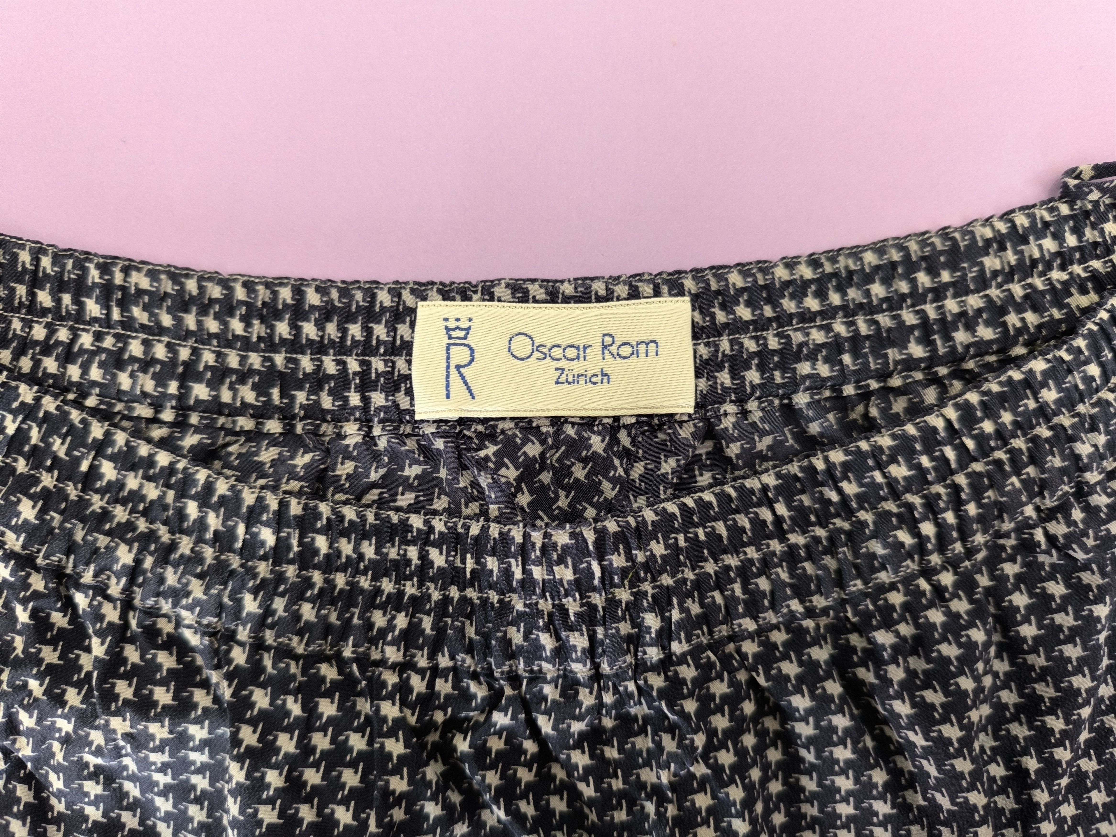 Other VTG Oscar Rom Zürich Dress & Shorts Set Blue Houndstooth Size S / US 4 / IT 40 - 19 Thumbnail