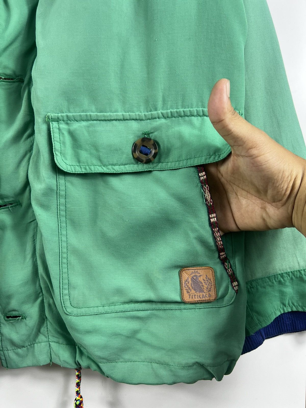 Japanese Brand × Native 🔥 TITICACA TWO WAY FLEECE NAVAJO DESIGN OUTDOOR JACKET - M Size US M / EU 48-50 / 2 - 5 Thumbnail