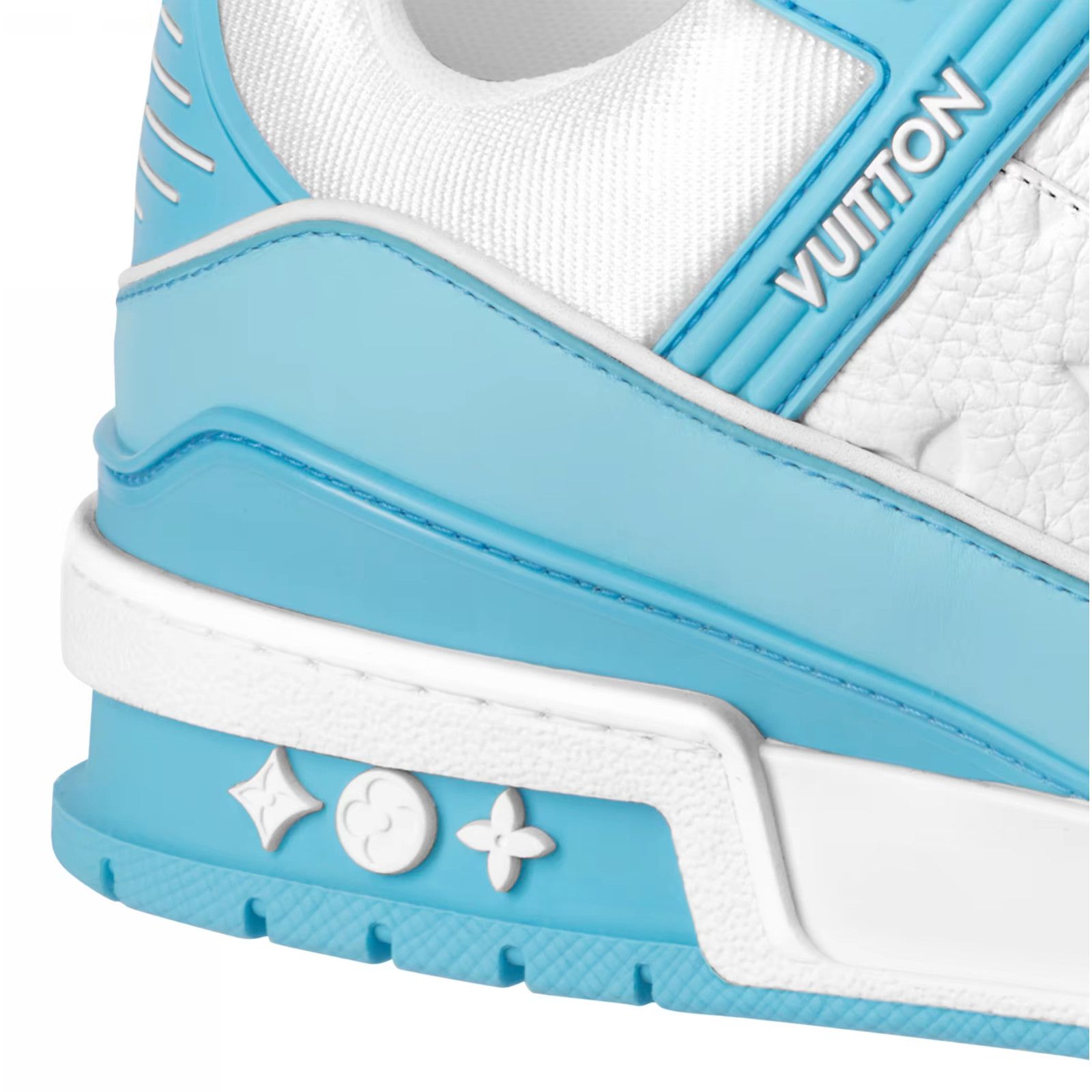 Louis Vuitton Louis Vuitton Sky Blue Empreinte White Leather Low Trainer Size US 10 / EU 43 - 7 Thumbnail