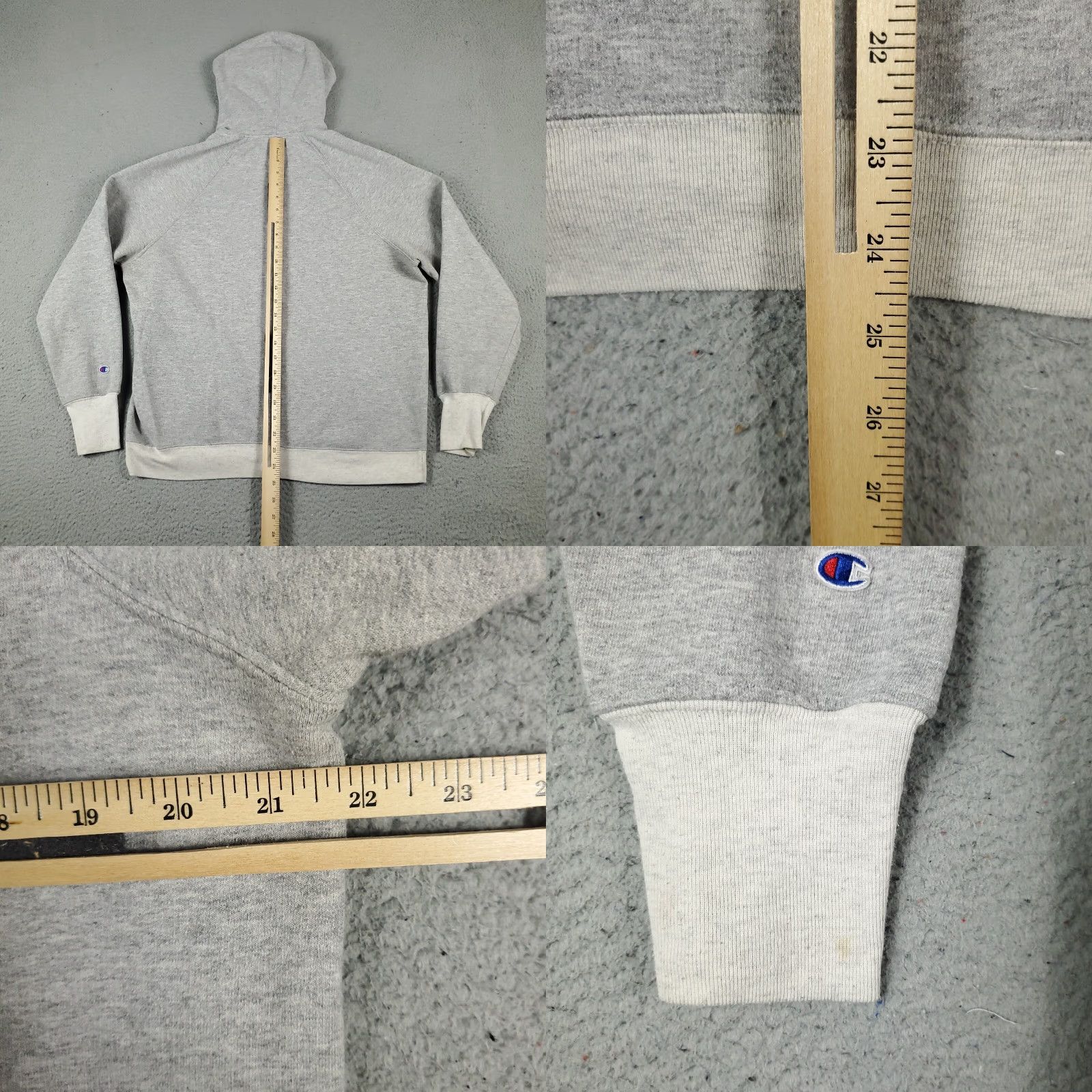 Champion Champion Hoodie Mens Large Gray Pullover Sweatshirt Casual Fleece Size US L / EU 52-54 / 3 - 8 Thumbnail