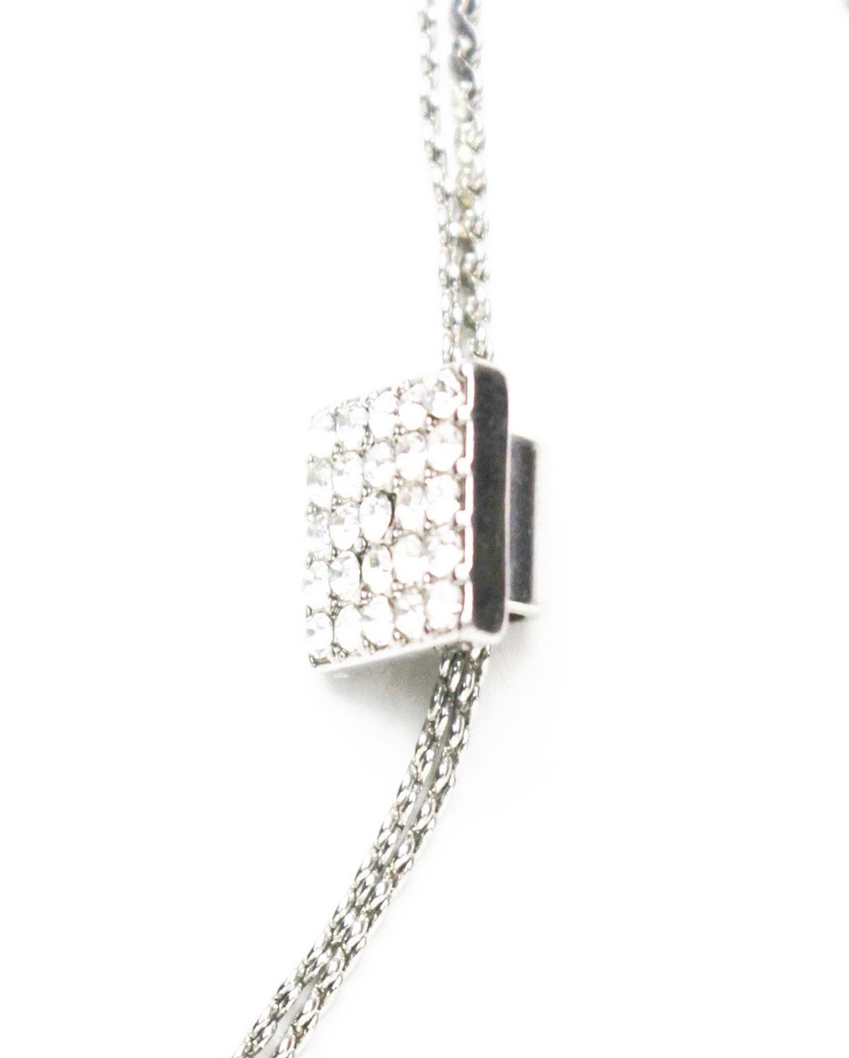 Japanese Brand 2000S LEPSIM RHINESTONE LARIAT MINIMAL NECKLACE Size ONE SIZE - 3 Thumbnail