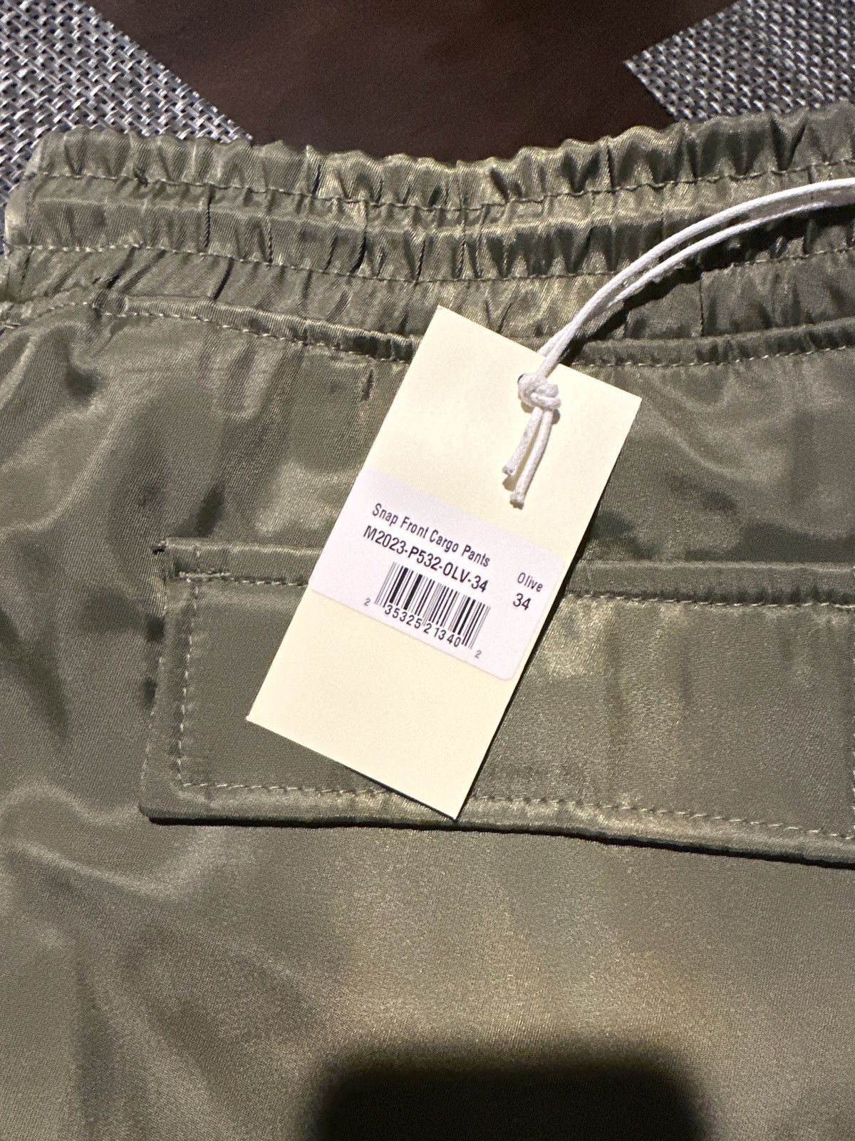 MNML Snap front cargo pants (green) Size US 34 / EU 50 - 6 Thumbnail