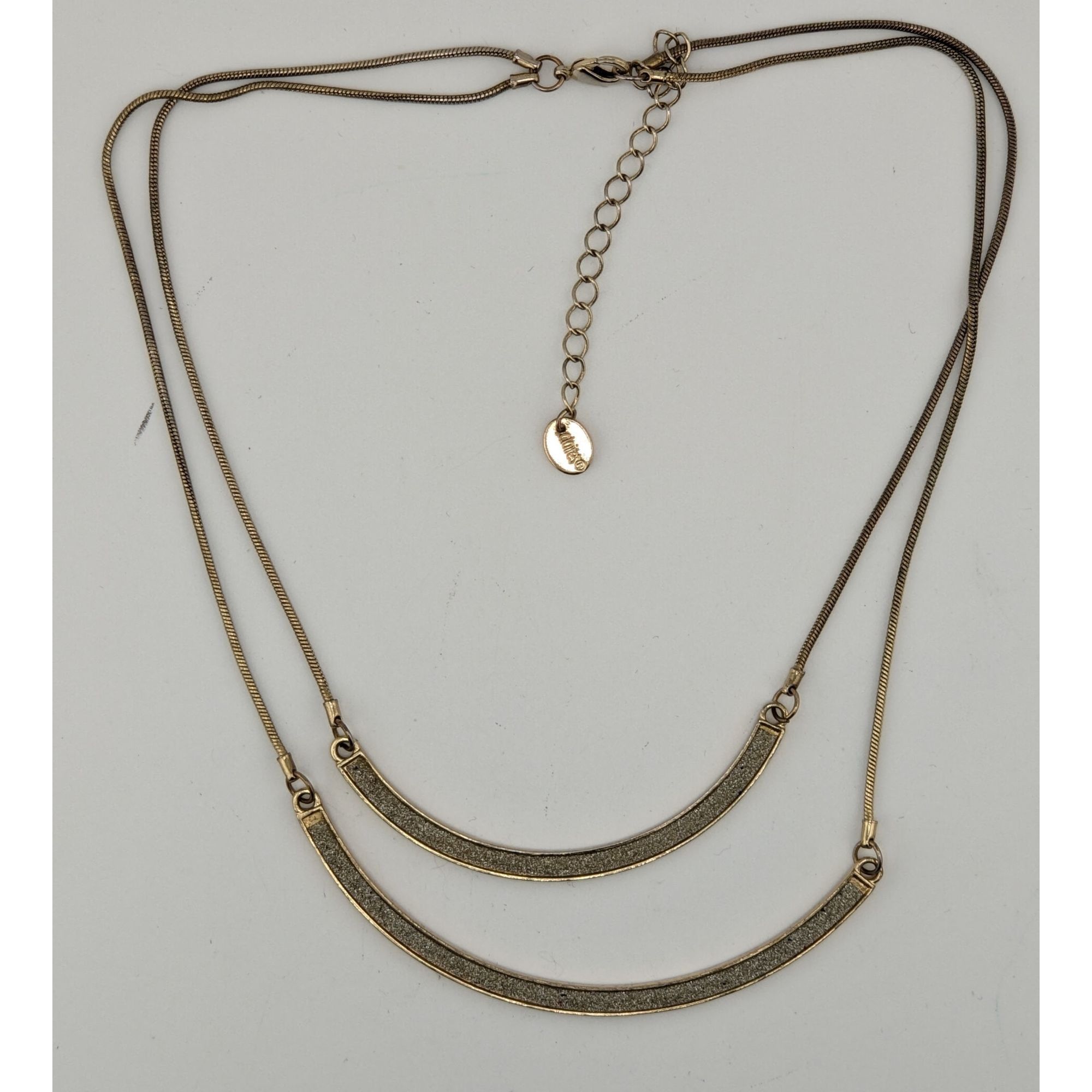 Other Claires Double Layer Glitter Crescent Necklace Size ONE SIZE - 5 Thumbnail