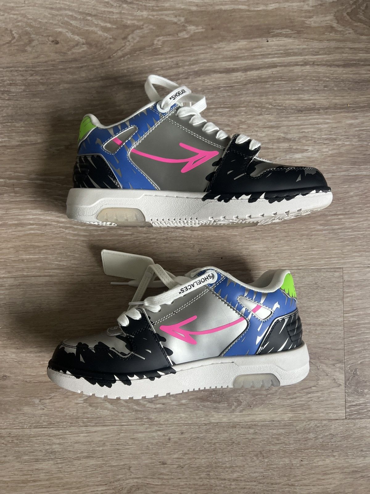 (B).Stroy × Off-White OFF-WHITE Out Of Office "000" Low Tops Size US 7 / IT 37 - 1 Thumbnail