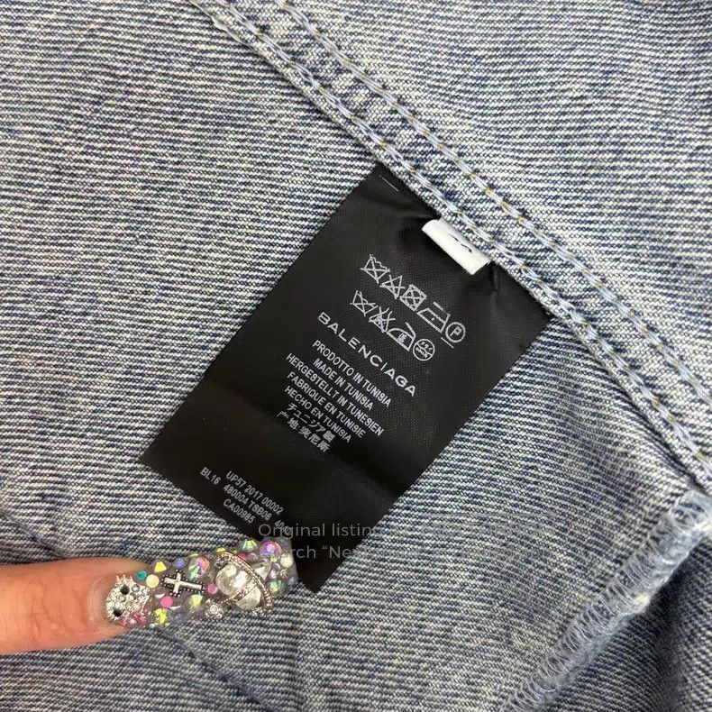 Balenciaga Balenciaga Distressed Denim Jacket Size XS / US 0-2 / IT 36-38 - 5 Thumbnail