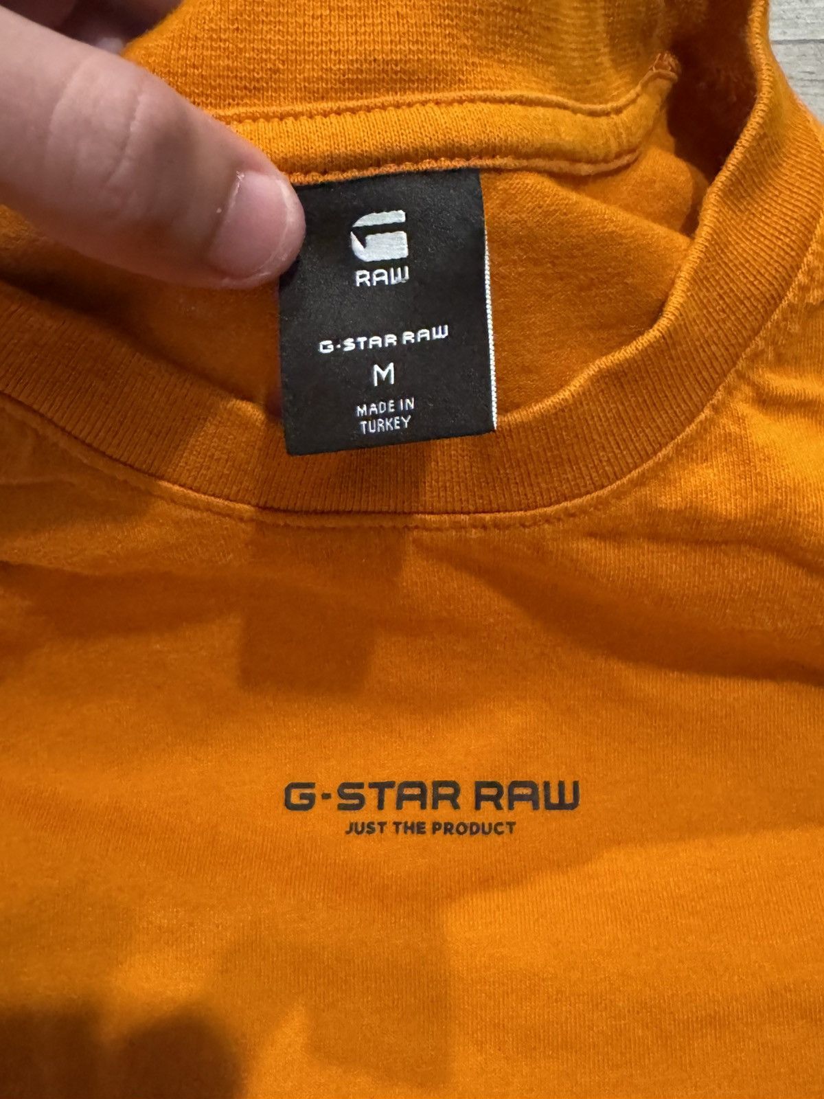 G-Star Orange G-Star logo T shirt Size US M / EU 48-50 / 2 - 3 Thumbnail