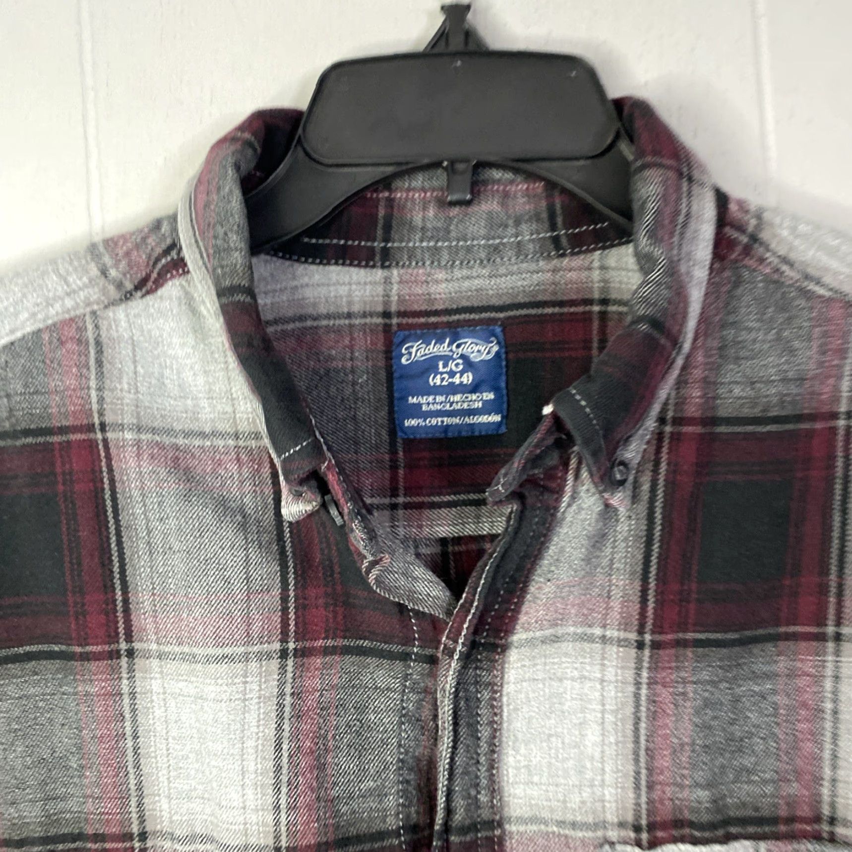 Faded Glory Faded Glory Flannel Shirt Mens L Regular Long Sleeve Multicolor Button-Up 42-44 Size US L / EU 52-54 / 3 - 4 Thumbnail